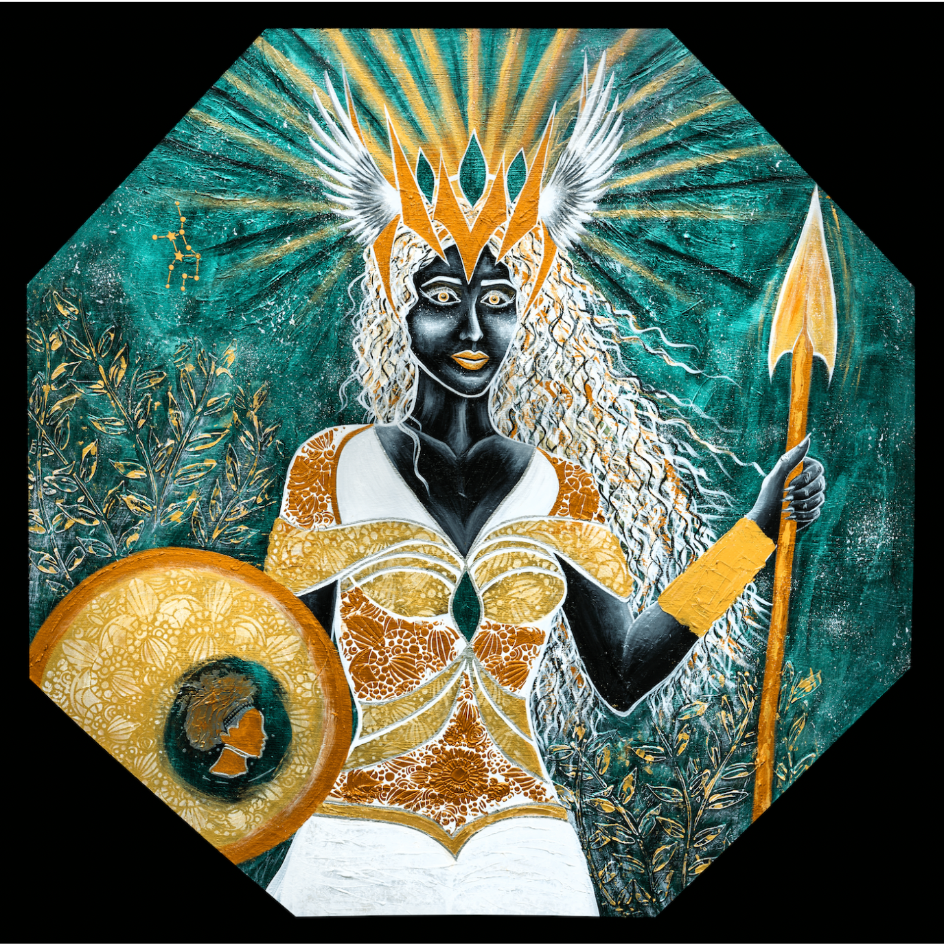 Athéna, signe astro vierge - Print