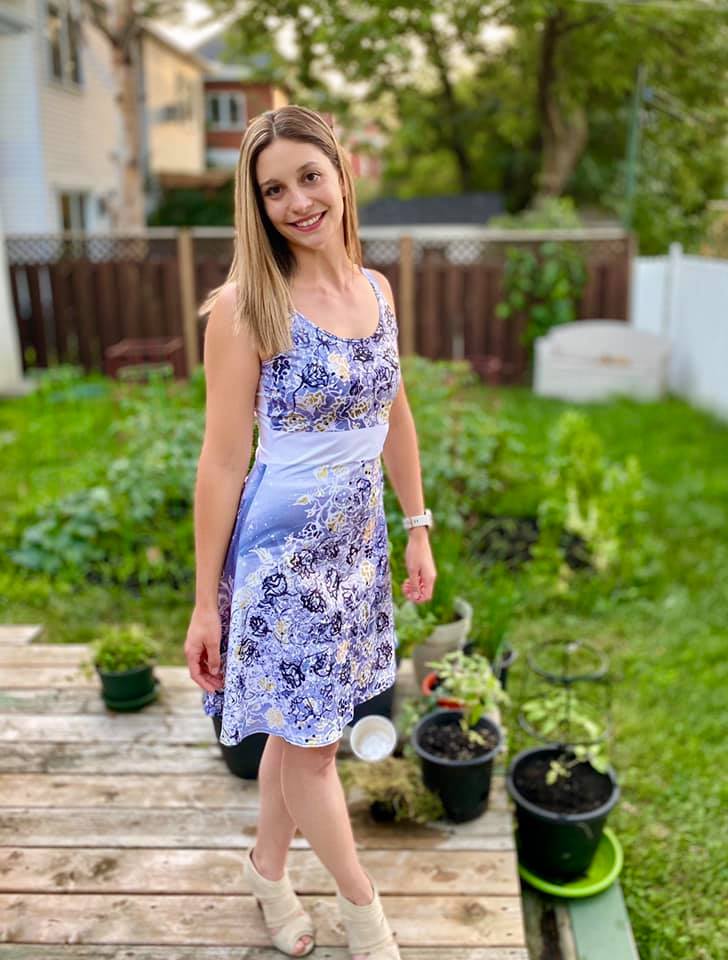 Robe #19 Fleurs dorées