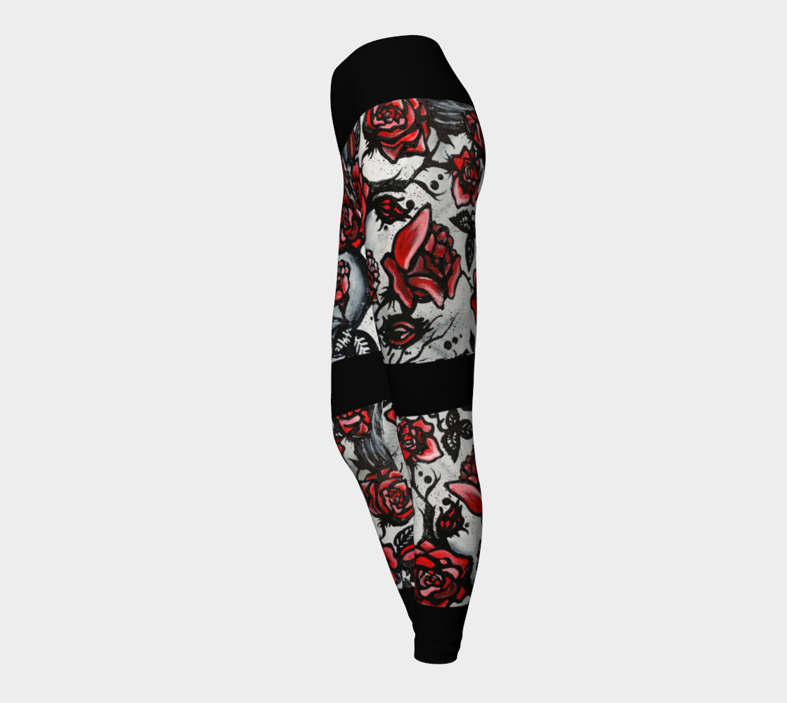 LEGGING SPORT #20 Les Roses Rouges
