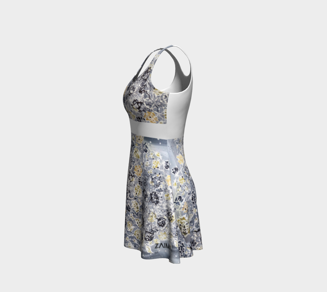 Robe #19 Fleurs dorées