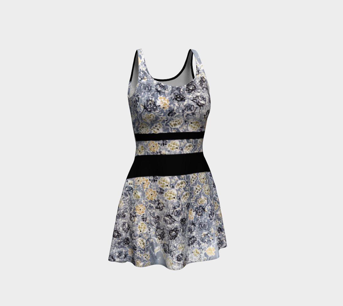 Robe #16 Fleur or et noir