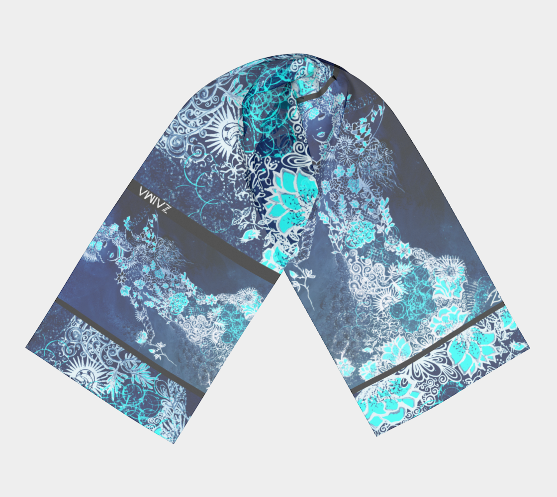 Foulard # 7 Élégance bleu royal