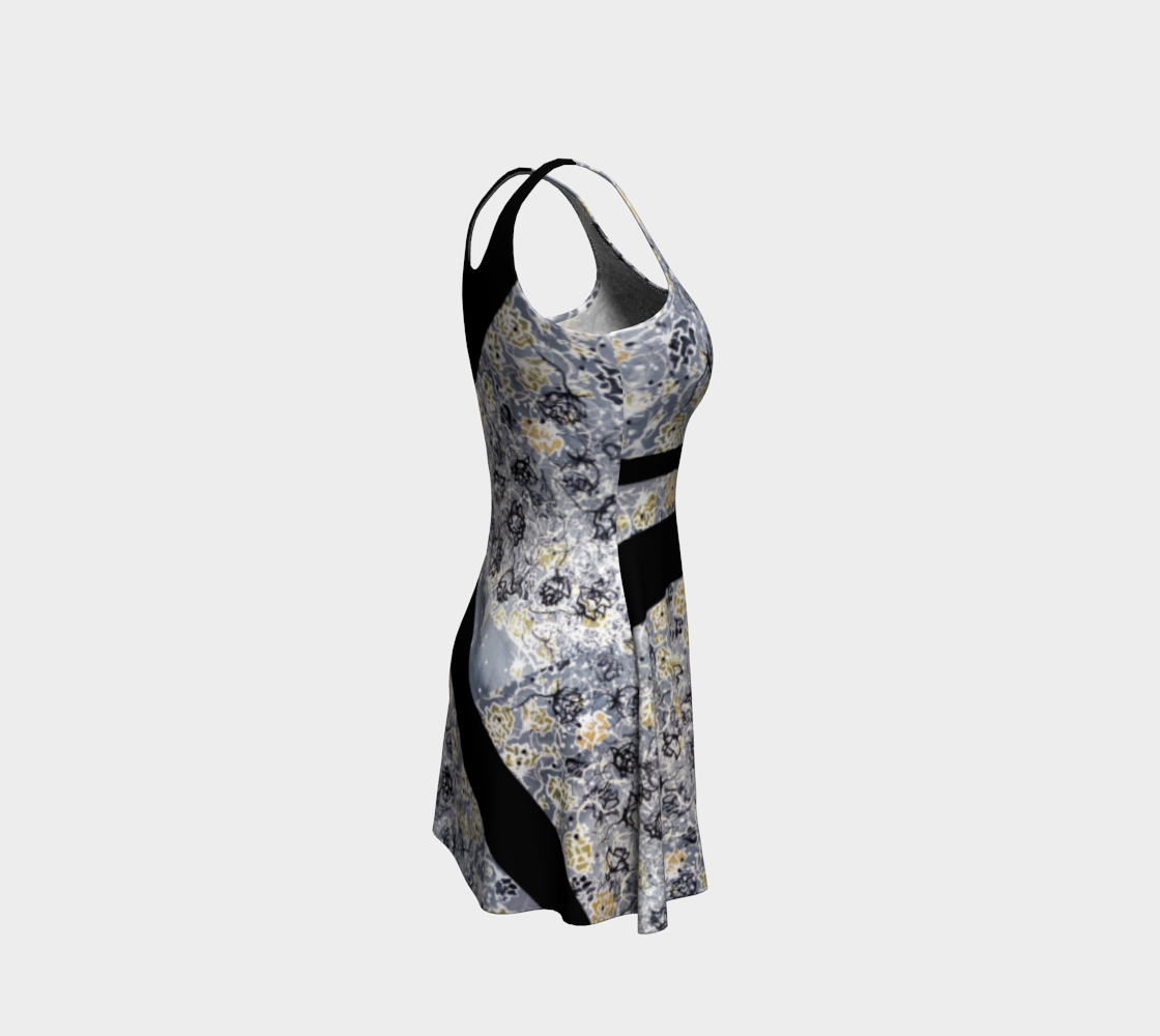 Robe #16 Fleur or et noir