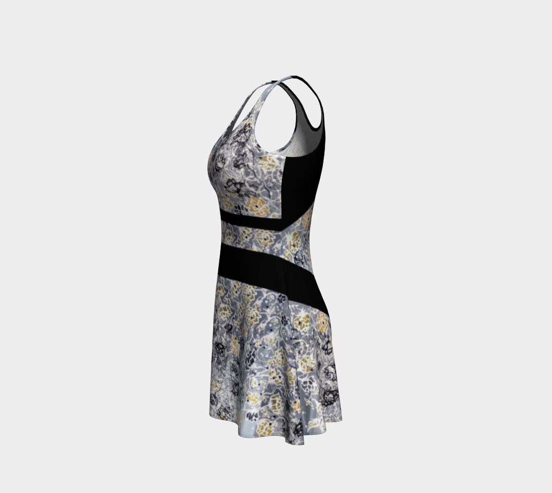 Robe #16 Fleur or et noir