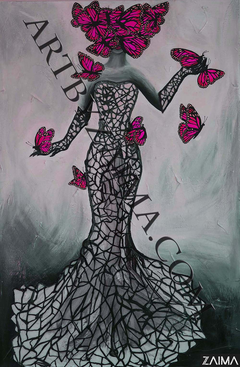 Dame nature et ses monarques roses