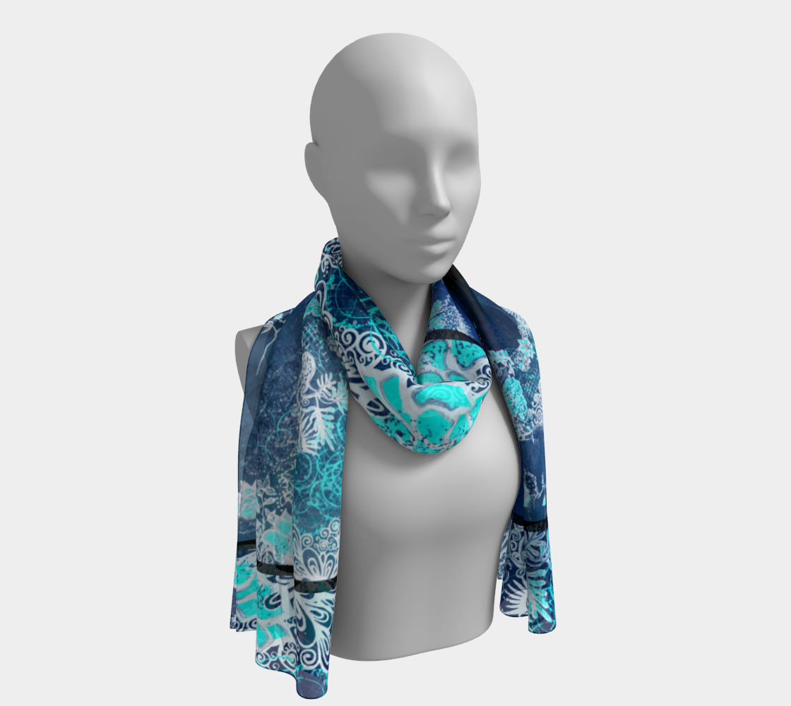 Foulard # 7 Élégance bleu royal