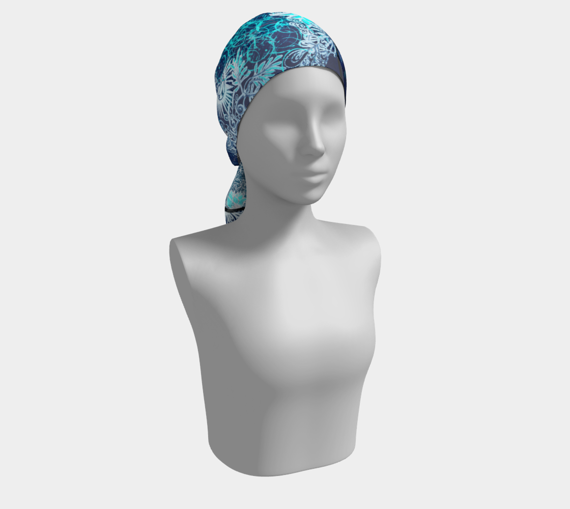 Foulard # 7 Élégance bleu royal