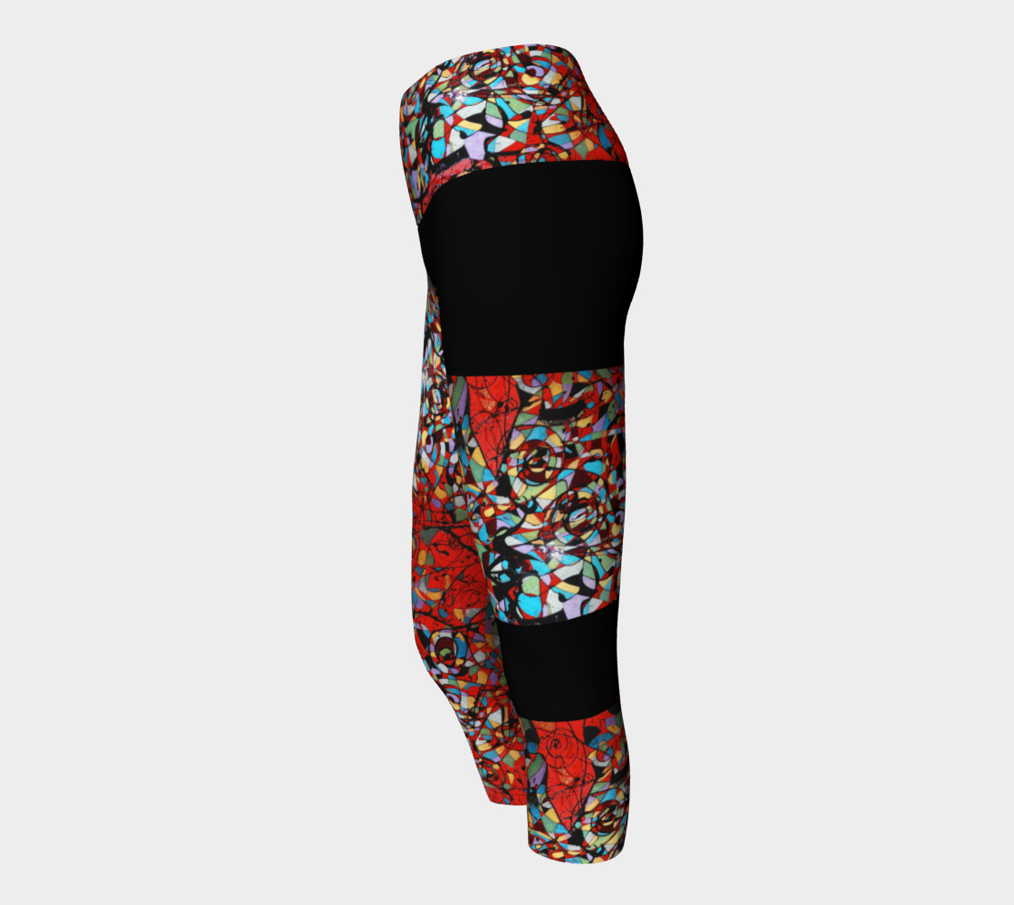 LEGGING CAPRI #9 Rouge coloré