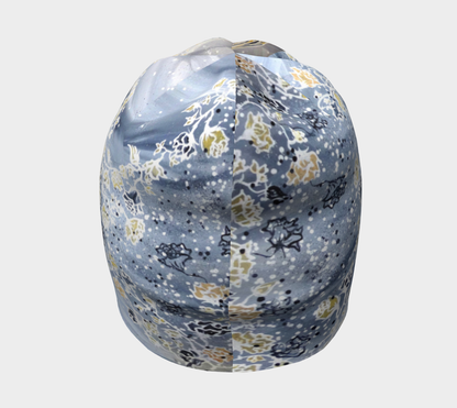 Tuque #6 Nouvelle lune grise, noire et or