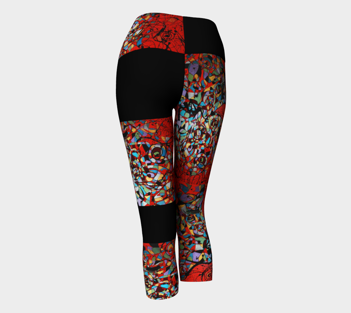 LEGGING CAPRI #9 Rouge coloré