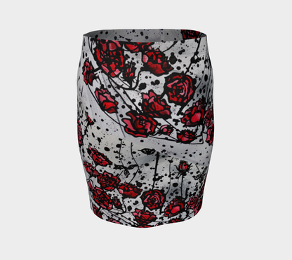 Jupe #7 Les roses rouges