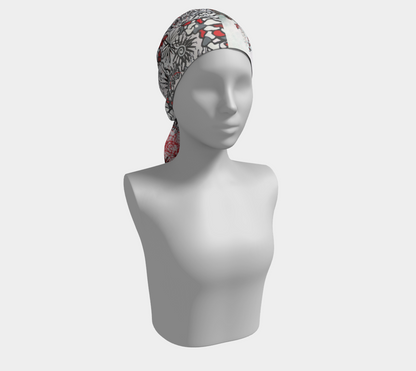 Foulard #1 L'essence d'une femme, rouge et noir