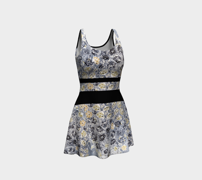 Robe #16 Fleur or et noir