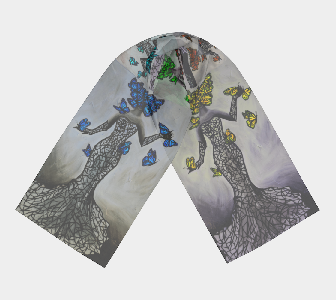 Foulard #5 Dame nature et ses monarques