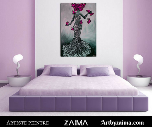 Dame nature et ses monarques roses