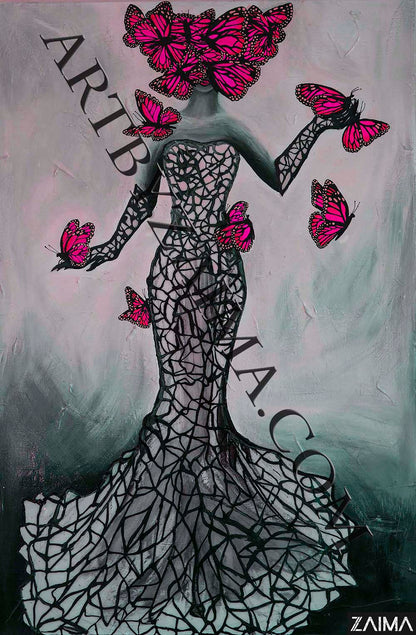 Dame nature et ses monarques roses