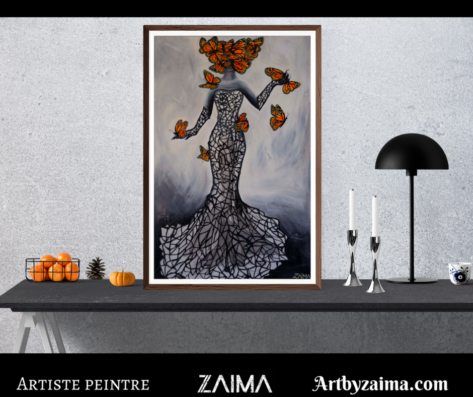 Dame nature et monarques oranges
