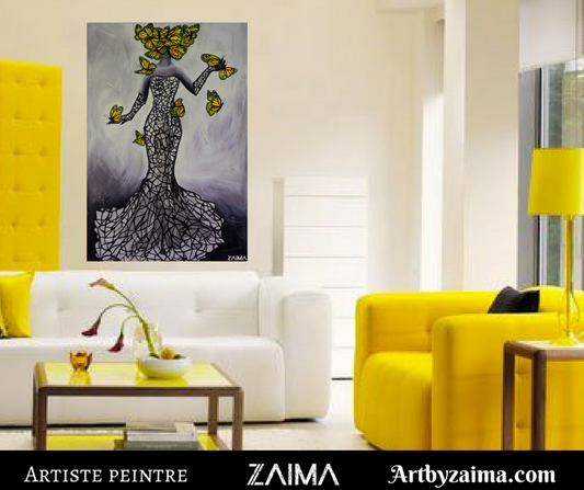Dame nature et ses monarques jaunes
